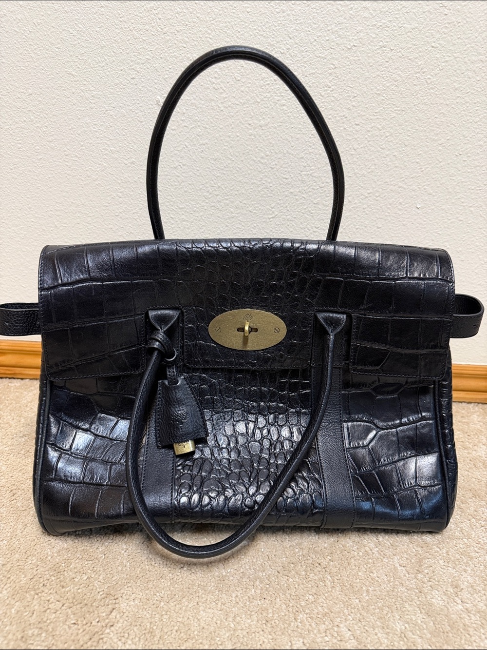 Mulberry croc bayswater